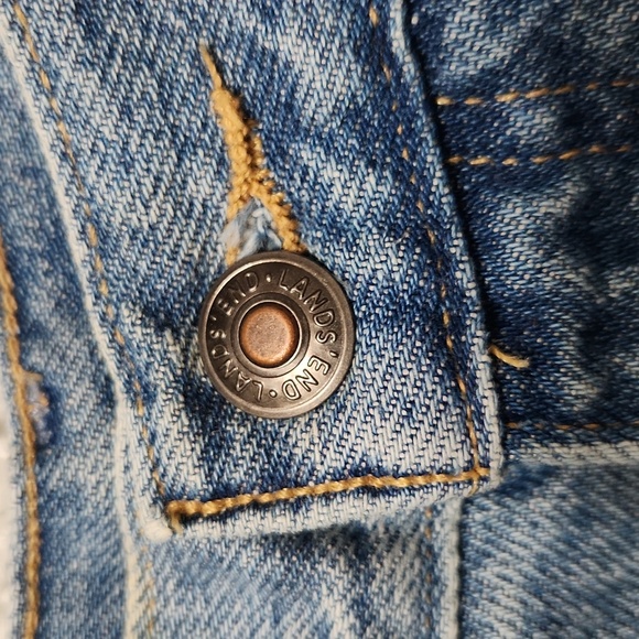 Women's Lands End denim jeans size 10 regular, very little wear - Picture 3 of 6